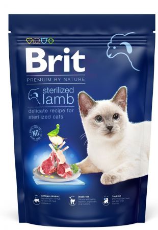 Brit Premium by Nature Cat Sterilized Lamb з ягням 1,5 кг (8595602553167) | Фото 8