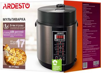 Купить мультиварку Мультиварка ARDESTO MC-P17BRZ | Фото 15