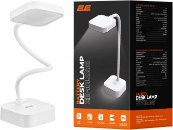 Купить настольную лампу Лампа настільна з акумулятором 2E 5Вт 5000K 1200мАг USB-A біла (2E-DL1216) | Фото 11