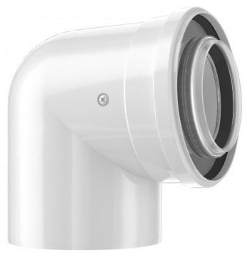 Коаксіальне відведення BOSCH FC-CE80-87 на 90° діаметр 80/125 мм (7738112648) | Фото 1