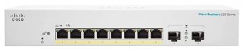 Комутатор Cisco CBS220 Smart 8-port GE, PoE, Ext PS, 2x1G SFP (CBS220-8P-E-2G-EU) | Фото 1