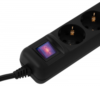 Мережевий подовжувач 2E 5хТип F, 3х1,5мм, 10м, black (2E-U05ES15M10BK) Мережевий подовжувач 2E 5хТип F, 3х1,5мм, 10м, black (2E-U05ES15M10BK) | Фото 2