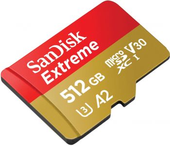 Карта пам`яті SANDISK microSDXC 512GB C10 UHS-I U3 R190/W130MB/s Extreme V30 (SDSQXAV-512G-GN6MN) | Фото 2