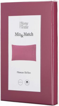 Наволочка ARDESTO Mix&Match, 50х70см, 100% бавовна, сатин, ягідний (ART5070PCR) Наволочка ARDESTO Mix&Match, 50х70см, 100% бавовна, сатин, ягідний (ART5070PCR) | Фото 6