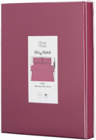 Підковдра ARDESTO Mix&Match, 200х220см, 100% бавовна, сатин, ягідний (ART2022DVR) | Фото 4