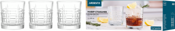 Набір стаканів для віски ARDESTO Tempesta 325мл, 3шт (AR2632WTT) | Фото 3