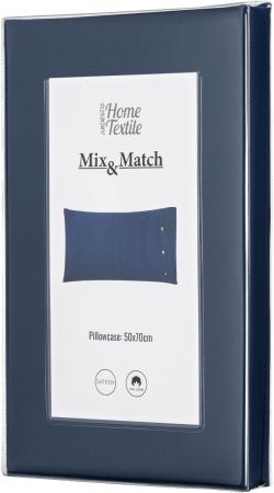 Наволочка ARDESTO Mix&Match, 50х70см, 100% бавовна, сатин, синій (ART5070PCN) | Фото 8