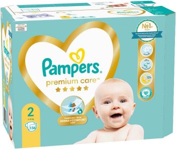 Підгузки PAMPERS Premium Care Розмір 2 4-8кг 136 шт (8006540855812) | Фото 8