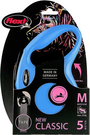 Повідець-рулетка Flexi New Classic М до 25 кг 5 м синій (4000498032213) Повідець-рулетка Flexi New Classic М до 25 кг 5 м синій (4000498032213) | Фото 4