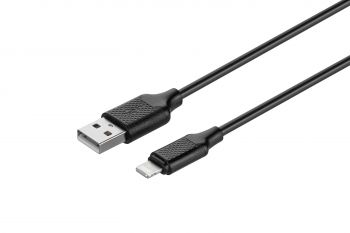 Kit KITs USB 2.0 to Lightning Cable 2A Black 1m (KITS-W-003) | Фото 2