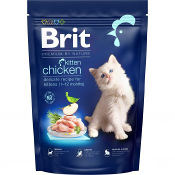 Brit Premium by Nature Cat Kitten з куркою 0,8 кг (8595602553037) | Фото 1