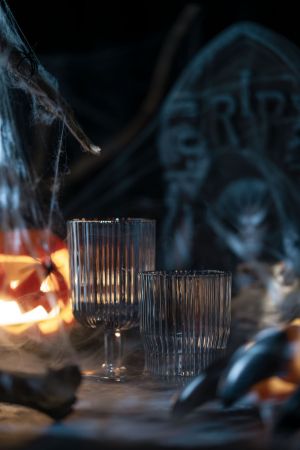 Набір склянок низьких Ardesto Graphite, 300мл, 2шт, скло, сірий (AR2630SG) | Фото 3