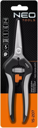 Купить секатор и сучкорез Секатор площинний Neo Tools, d леза 18мм, 200мм, 120г (15-207) | Фото 2