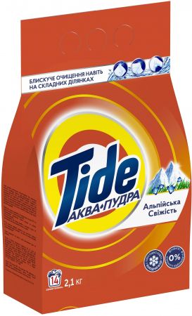 Пральний порошок TIDE Аква-Пудра Альпійська Свіжість 2.1 кг (8006540534304) | Фото 3