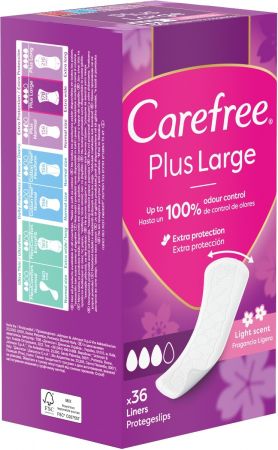 Щоденні гігієнічні прокладки CAREFREE Plus Large (3574661487540) | Фото 2