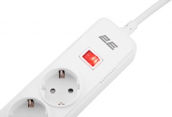Мережевий фільтр 2E 5XSchuko 3G*1.5мм, 3*USB-A, 2м, white (2E-SP515M2USBWH) | Фото 5