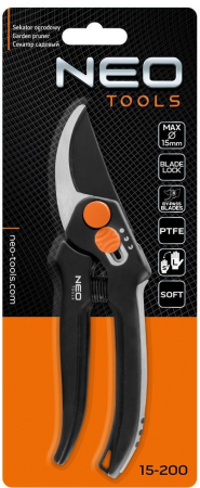 Купить секатор и сучкорез Секатор площинний Neo Tools, d леза 15мм, 185мм, 164г (15-200) | Фото 10