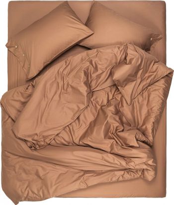 Простирадло на резинці ARDESTO Mix&Match, 160х200+30см, 100% бавовна, сатин, шоколад (ART1620FSH) | Фото 6