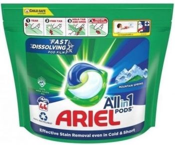 Купить стиральное средство Капсули для прання Ariel Pods All-in-1 Гірське джерело 44 шт чистота та свіжість | Фото 2