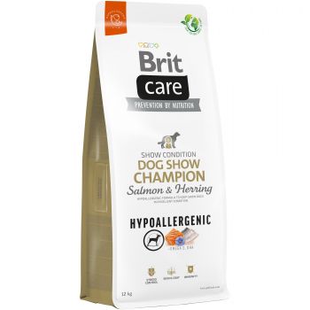 Корм Brit Care Dog Hypoallergenic Dog Show Champion з лососем та оселедцем 12кг (8595602559107) | Фото 1