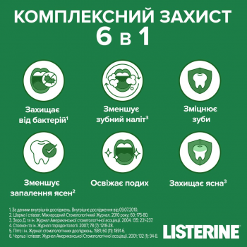 Ополіскувач для ротової порожнини LISTERINE Захист ясен та зубів 250 мл (3574661397641) | Фото 10