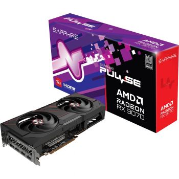 Відеокарта SAPPHIRE Radeon RX 9070 16GB GDDR6 PULSE GAMING OC (11349-03-20G) Відеокарта SAPPHIRE Radeon RX 9070 16GB GDDR6 PULSE GAMING OC (11349-03-20G) | Фото 1