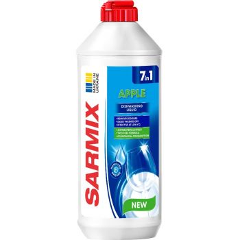 Купить средство для мытья посуды Гель для миття посуду Sarmix яблуко 500 мл (4820268103642) | Фото 2