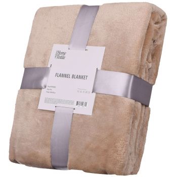 Плед ARDESTO Flannel 160х200см бежевий (ART0205SB) | Фото 1
