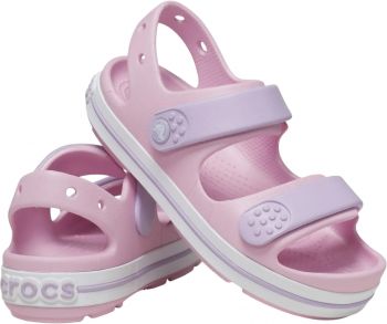 Сандалі для дівчаток Crocs Crocband Cruiser Sandal K Sdt 209423-84I 30-31 (C13 US) рожеві | Фото 3