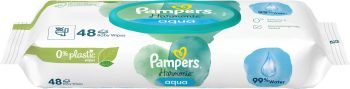 Серветки вологі дитячі Pampers Harmonie Aqua 48шт | Фото 6