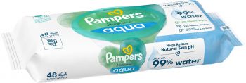 Серветки вологі дитячі Pampers Harmonie Aqua 48шт | Фото 5