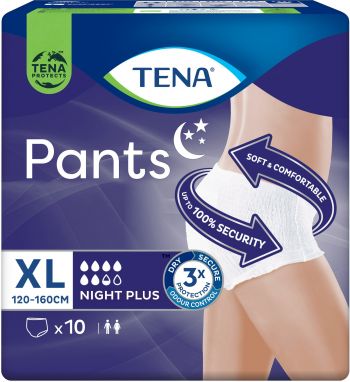 Підгузки-трусики для дорослих TENA Pants Plus Night XL 10шт (7322542133569) | Фото 4