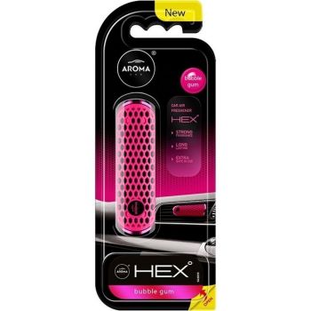Ароматизатор повітря Aroma на дефлектор Car Hex 10г - Bubble Gum (83582) (5902846835820) | Фото 1
