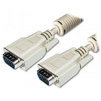DIGITUS VGA (HDDB15M/M) 1.8m, ferrite, biege (AK-310103-018-E) | Фото 1