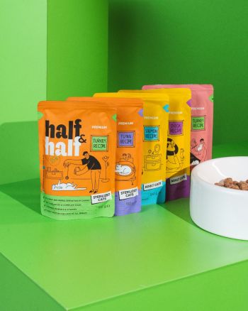 Корм вологий Half&Half для стерилізованих кішок, шматочки з індичкою у желе у формі пауча, 100 г ( 4820261920895) Корм вологий Half&Half для стерилізованих кішок, шматочки з індичкою у желе у формі пауча, 100 г ( 4820261920895) | Фото 4