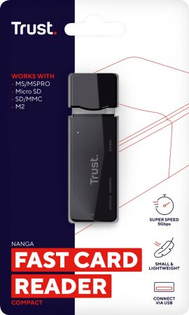 Кардрідер Trust Nanga USB 3.2 Black (21935_TRUST) Кардрідер Trust Nanga USB 3.2 Black (21935_TRUST) | Фото 6