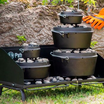 Казанок-жарівня чавунна Petromax Dutch Oven ft4.5 плоске дно 3,5 л Казанок-жарівня чавунна Petromax Dutch Oven ft4.5 плоске дно 3,5 л | Фото 7
