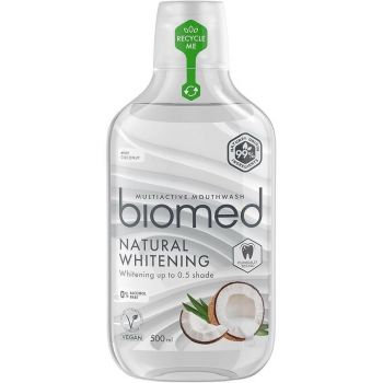 Ополіскувач для ротової порожнини BioMed Natural whitening 500 мл (3800237400416) | Фото 1