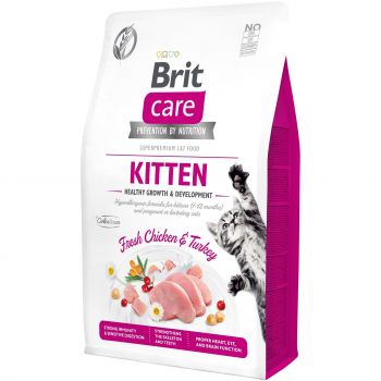 Brit Care Cat GF Kitten Growth & Developmen з куркою та індичкою, 2 кг (8595602540679) | Фото 1
