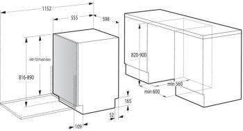 Вбудовувана посудомийна машина GORENJE GV673B66 | Фото 12