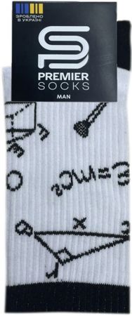 Шкарпетки чоловічі Premier Socks 42-43 1 пара чорно-білі з принтом (4820163317953) Шкарпетки чоловічі Premier Socks 42-43 1 пара чорно-білі з принтом (4820163317953) | Фото 2