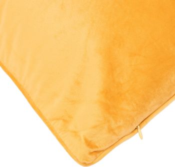 Подушка ARDESTO 45х45см велюр, 100% поліестер, жовтий B1(ART1032YE) | Фото 4