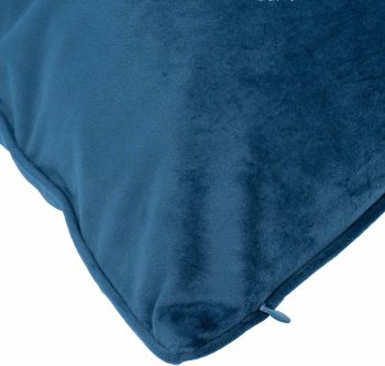 Подушка ARDESTO 45х45см, велюр, 100% поліестер, синій темний (ART1032NA) | Фото 3