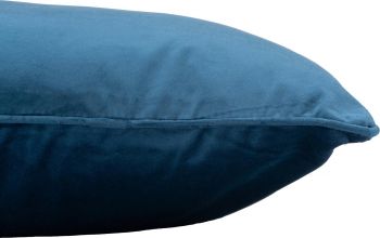 Подушка ARDESTO 45х45см, велюр, 100% поліестер, синій темний (ART1032NA) | Фото 2