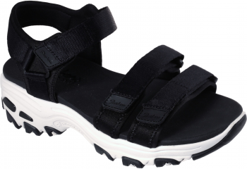Сандалі жіночі Skechers D'Lites - Fresh Catch 31514 BLK 40 (10 US) чорно-білі (KW4501-100) | Фото 6