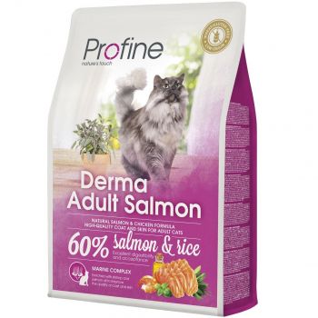 Сухий корм для довгошерстих котів Profine Cat Derma з лососем та рисом 2 кг (8595602517763) | Фото 1