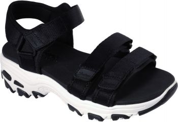 Сандалі жіночі Skechers D'Lites - Fresh Catch 31514 BLK 39 (9 US) чорно-білі (KW4501-90	) | Фото 5