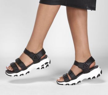 Сандалі жіночі Skechers D'Lites - Fresh Catch 31514 BLK 39 (9 US) чорно-білі (KW4501-90	) | Фото 6