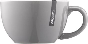 Чашка ARDESTO Merino, 480 мл, сіра, кераміка (AR3486GY) Чашка ARDESTO Merino, 480 мл, сіра, кераміка (AR3486GY) | Фото 2