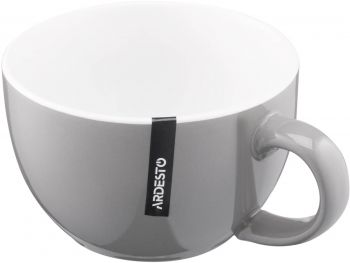 Чашка ARDESTO Merino, 480 мл, сіра, кераміка (AR3486GY) Чашка ARDESTO Merino, 480 мл, сіра, кераміка (AR3486GY) | Фото 3